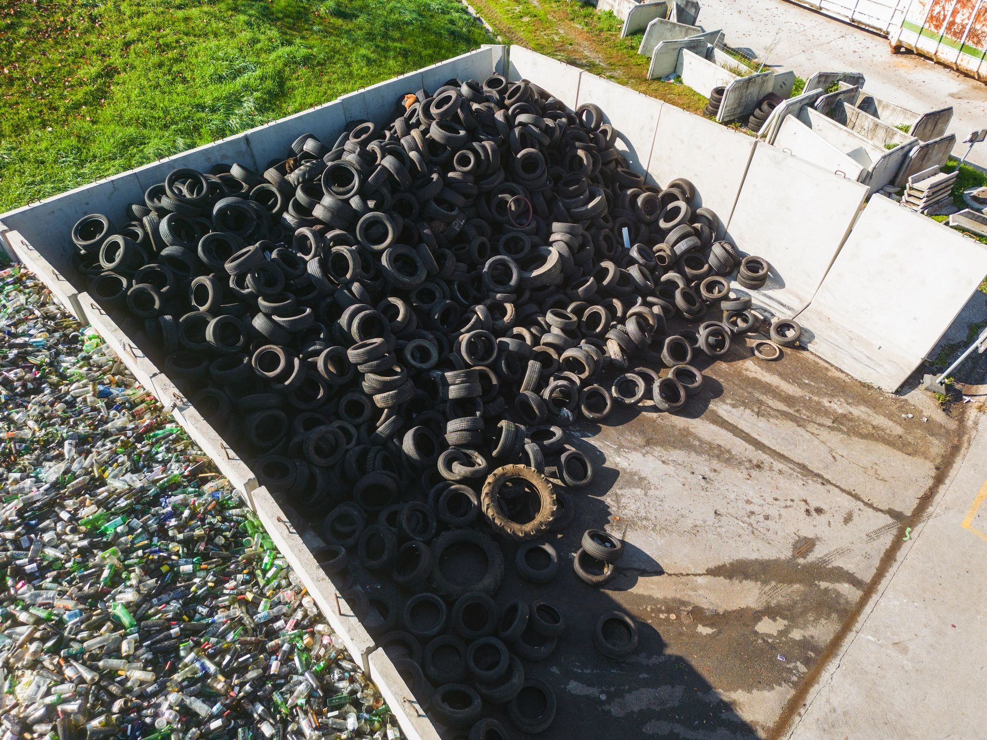 Recycling facility materials prepared for responsible processing
