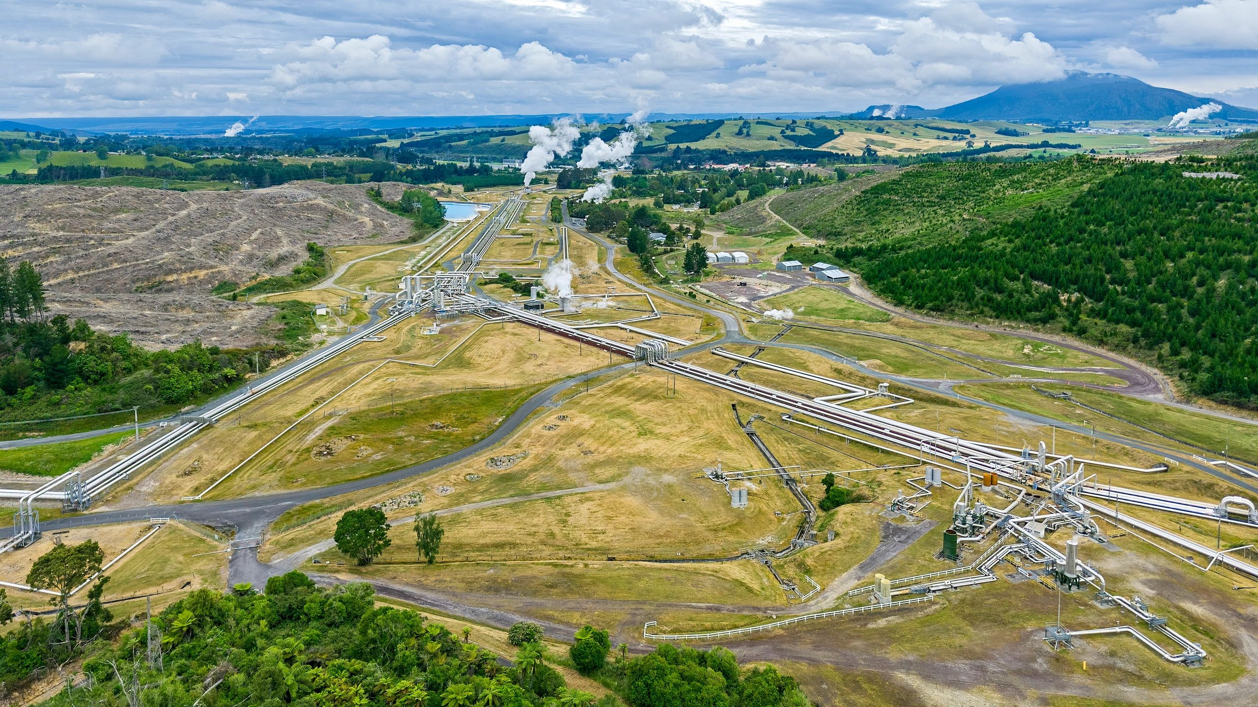 Large industrial facility supporting recycling operations