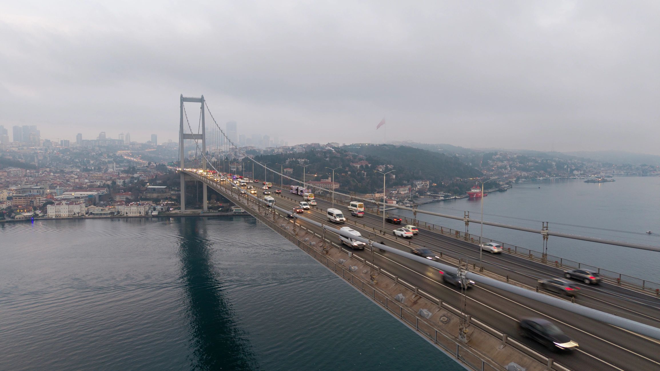 Başakşehir ve İstanbul kent dokusunu temsil eden şehir manzarası